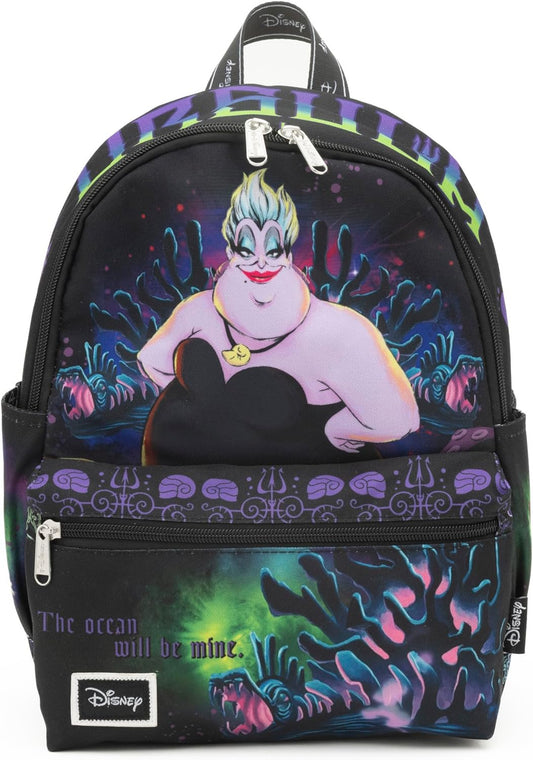WondaPOP - Disney The Little Mermaid - Ursula - Daypack Junior Nylon (13 inch) Mini Backpack