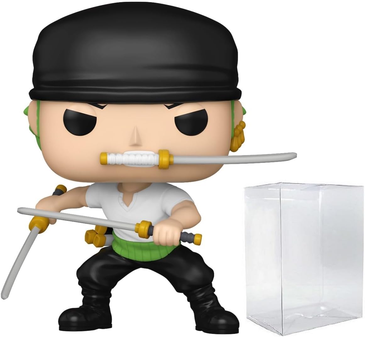 Funko POP! : One Piece - *Chase* Roronoa Zoro #1775 Collectible Vinyl Figure with Pop Protector Box