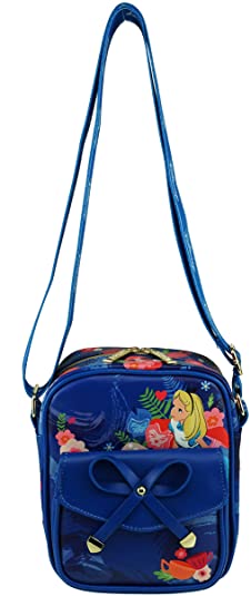 Mini - Alice in Wonderland - Vegan Mini 8" leather Crossbody/Shoulder Bag