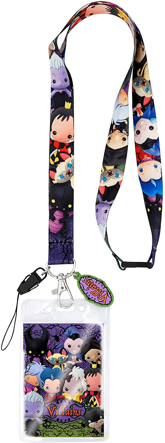 Disney Villains (3D Foam Style) Lanyard - GTE Zone
