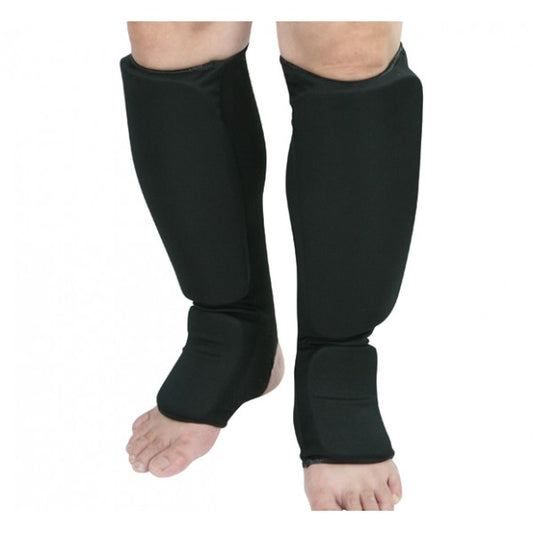 Combination Shin & Instep Guard (Black, White) - GTE Zone