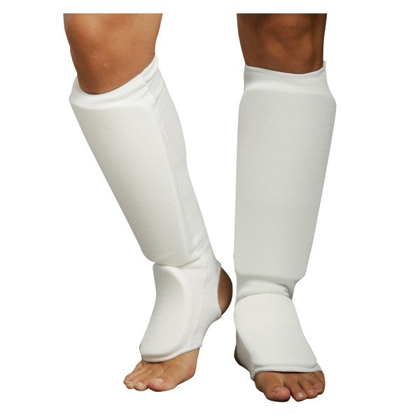 Combination Shin & Instep Guard (Black, White) - GTE Zone