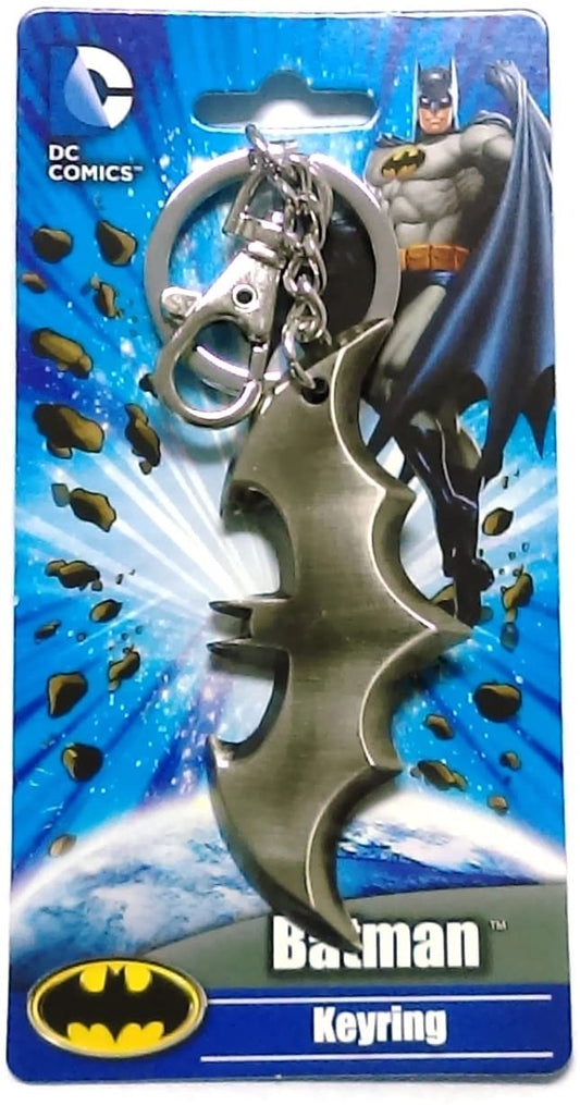 DC Comics Batman Logo Weapon Pewter Key Ring - GTE Zone