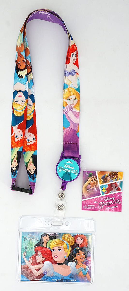 Disney Princess w/Retractable Card Holder Lanyard - GTE Zone