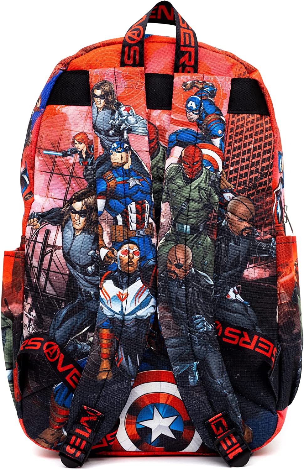Disney -Marvel Avengers - Captain America - 17" Full Size Nylon Backpack - Wondapop