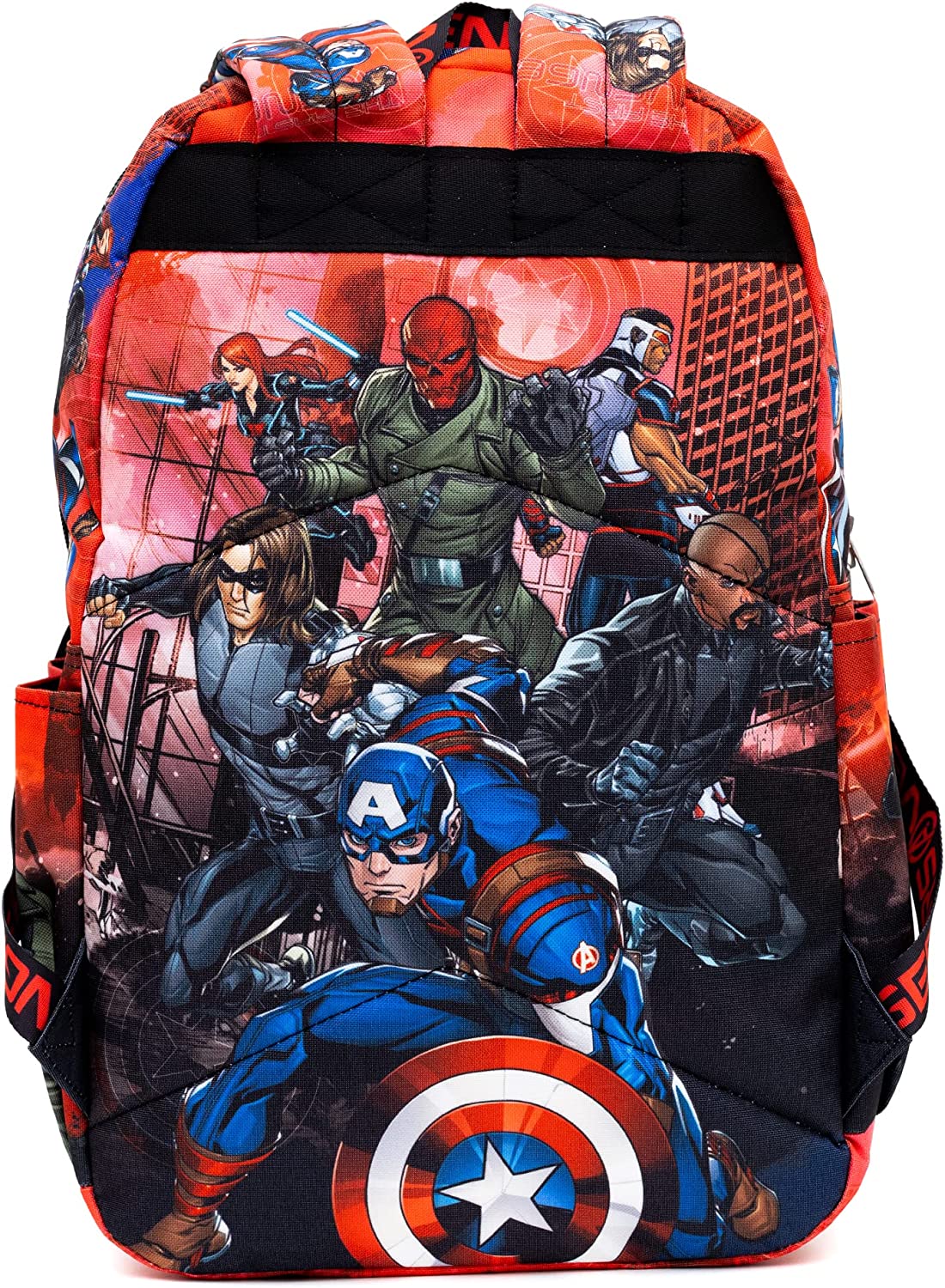 Disney -Marvel Avengers - Captain America - 17" Full Size Nylon Backpack - Wondapop