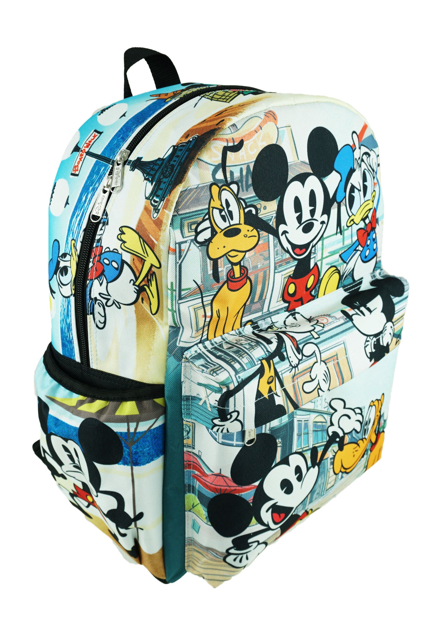 Mickey Mouse Deluxe Oversize Print Large 16" Backpack with Laptop Compartment - GTE Zone