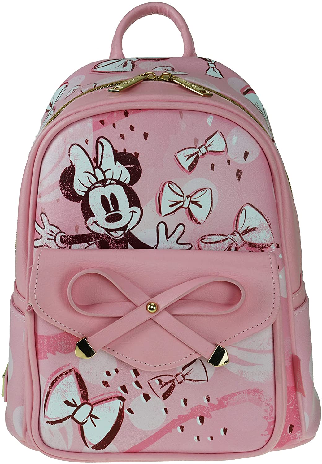 Minnie Mouse 11" Vegan Leather Mini Backpack - A21770 - GTE Zone