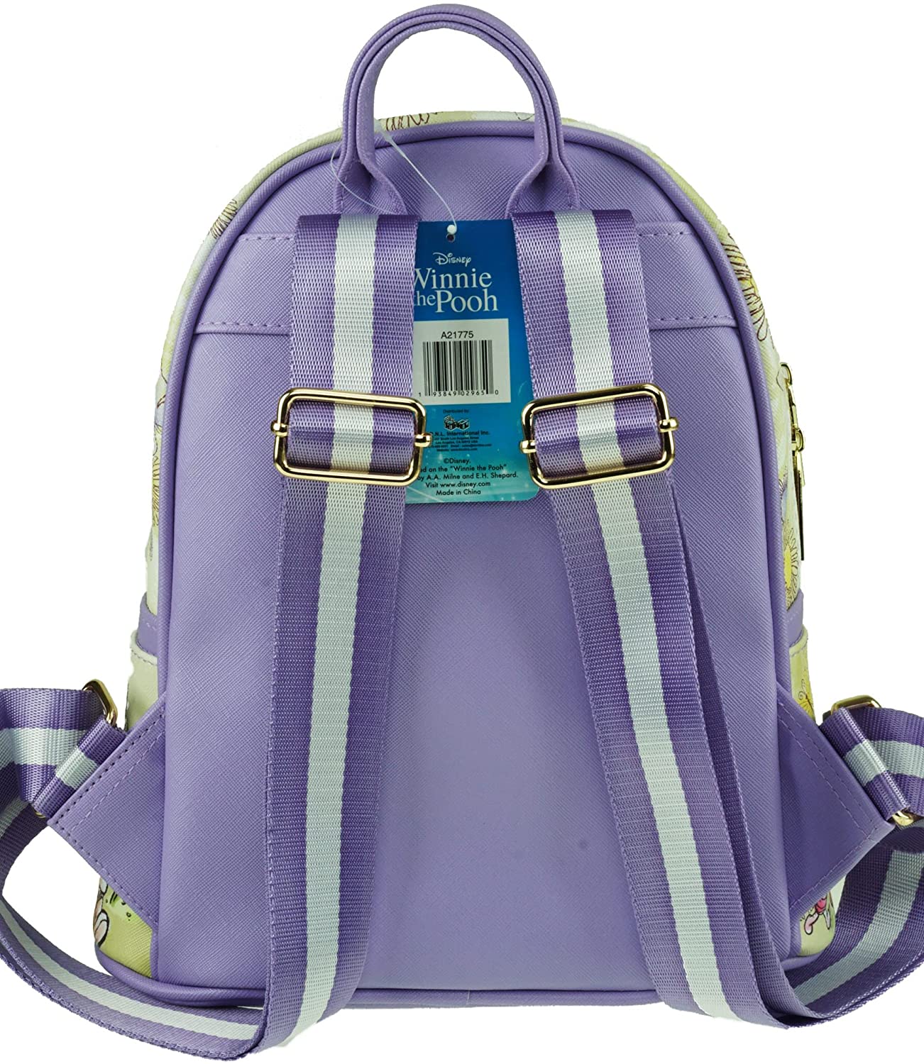 Winnie The Pooh - Eeyore 11" Faux Leather Mini Backpack - A21775 - GTE Zone