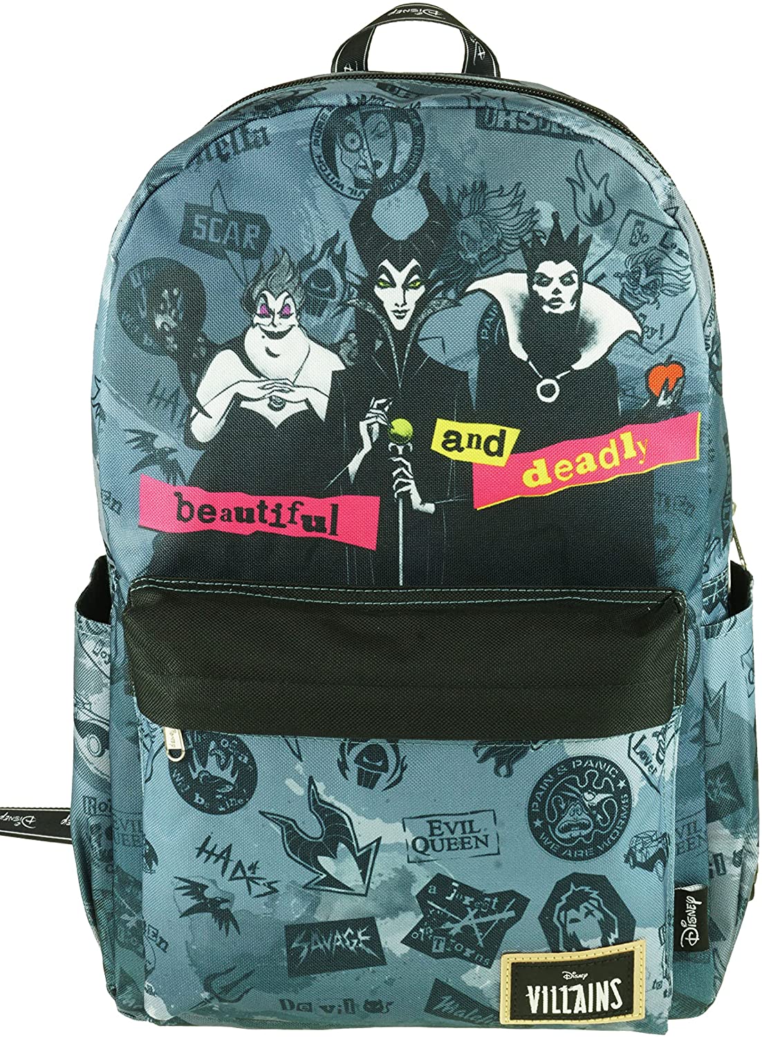 Classic Disney Villains Backpack with Laptop Compartment for School, Travel, and Work (Villains) - GTE Zone