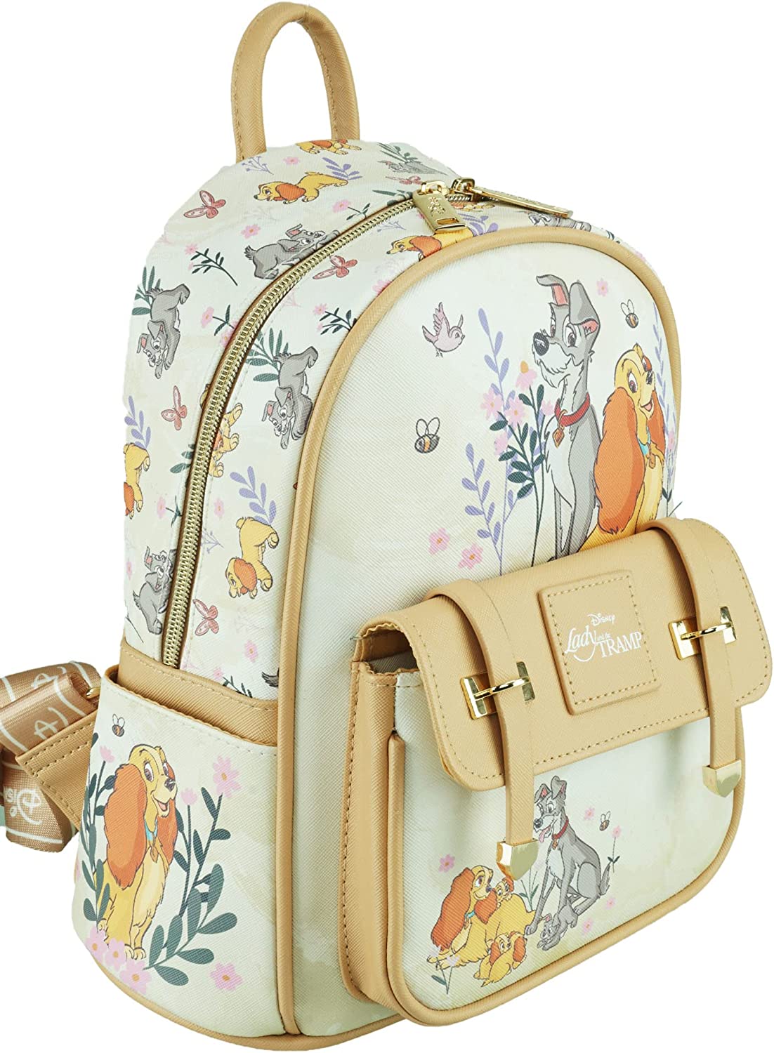 Lady & the Tramp - Wondapop 11 Inch Vegan Leather Mini Backpack - A22472
