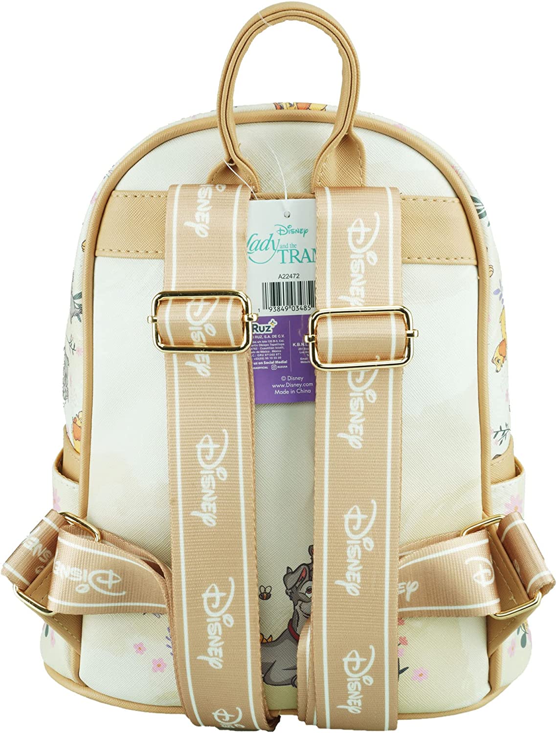 Lady & the Tramp - Wondapop 11 Inch Vegan Leather Mini Backpack - A22472