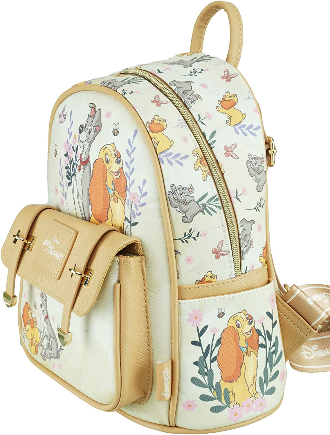 Lady & the Tramp - Wondapop 11 Inch Vegan Leather Mini Backpack - A22472
