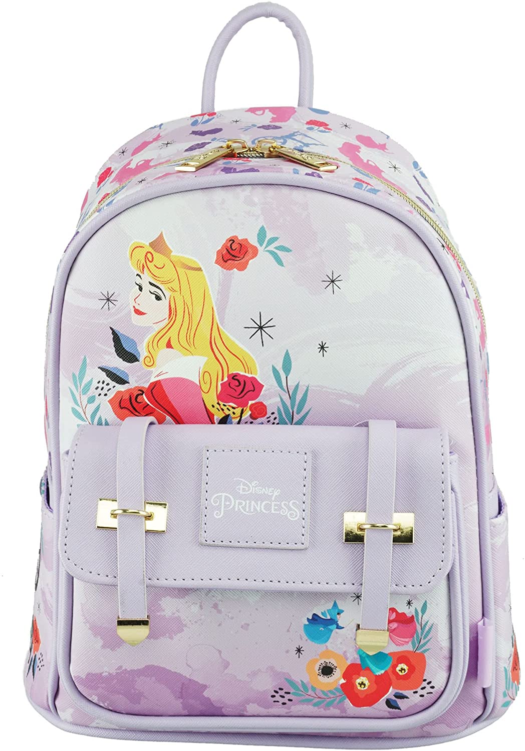 Sleeping Beauty - Wondapop 11 Inch Vegan Leather Mini Backpack