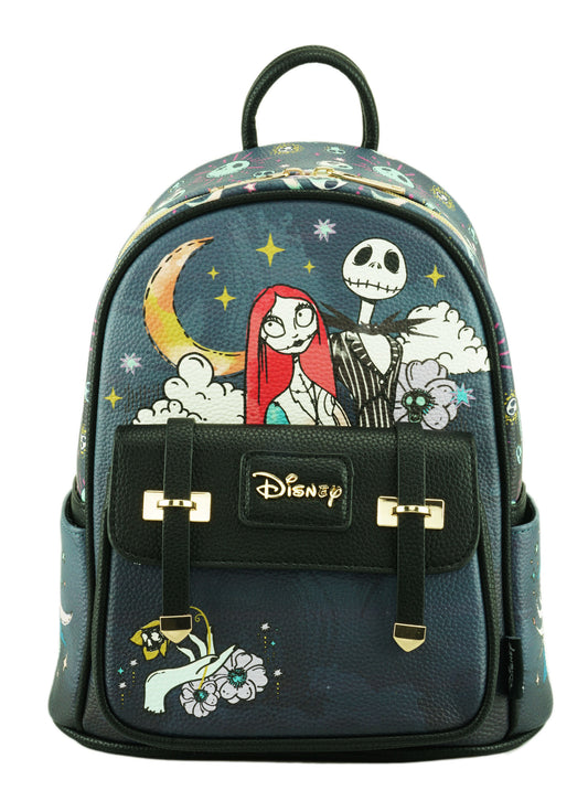 WondaPOP - The Nightmare Before Christmas - Jack & Sally 11 Inch Vegan Leather Mini Backpack