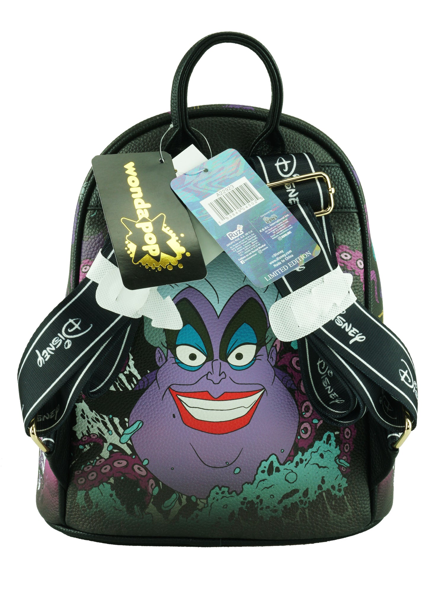 NEW Villains - Ursula - Wondapop 11 Inch Vegan Leather Mini Backpack