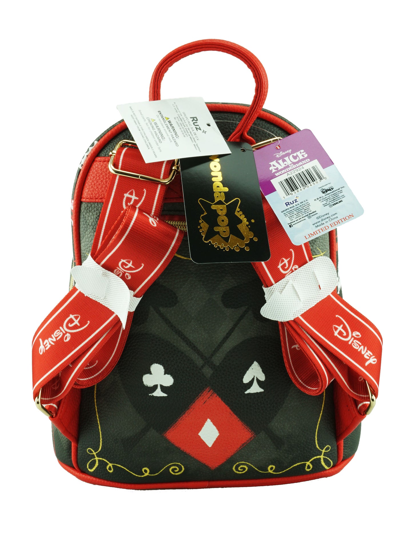NEW Alice in Wonderland - Evil Red Queen - Wondapop 11 Inch Vegan Leather Mini Backpack