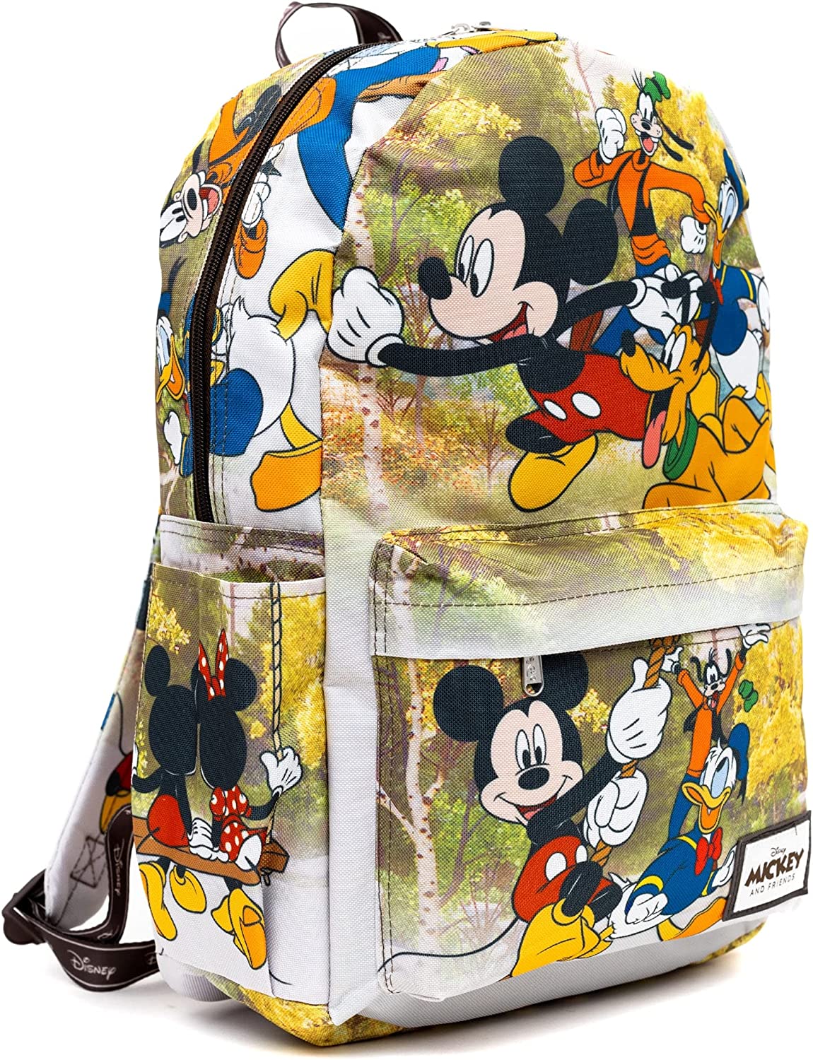 Disney - Mickey Mouse and Friends 17" Full Size Nylon Backpack - Wondapop