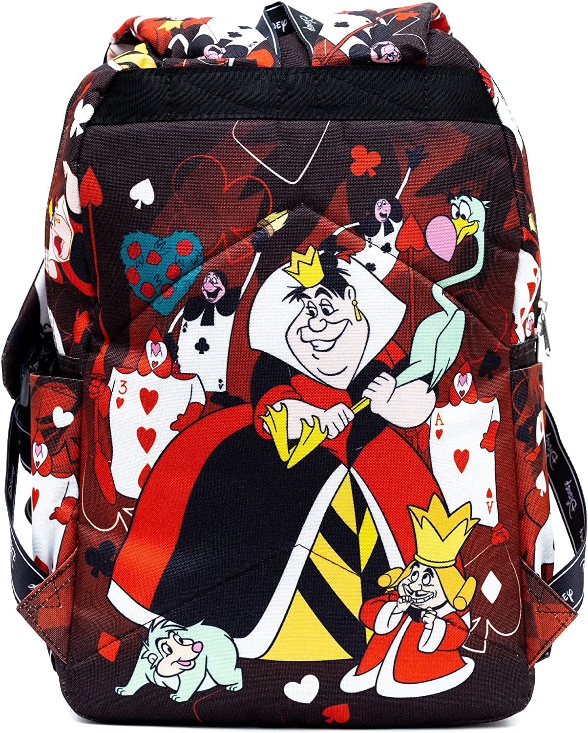 Disney - Alice in Wonderland - Queen of Hearts - 17" Full Size Nylon Backpack - Wondapop