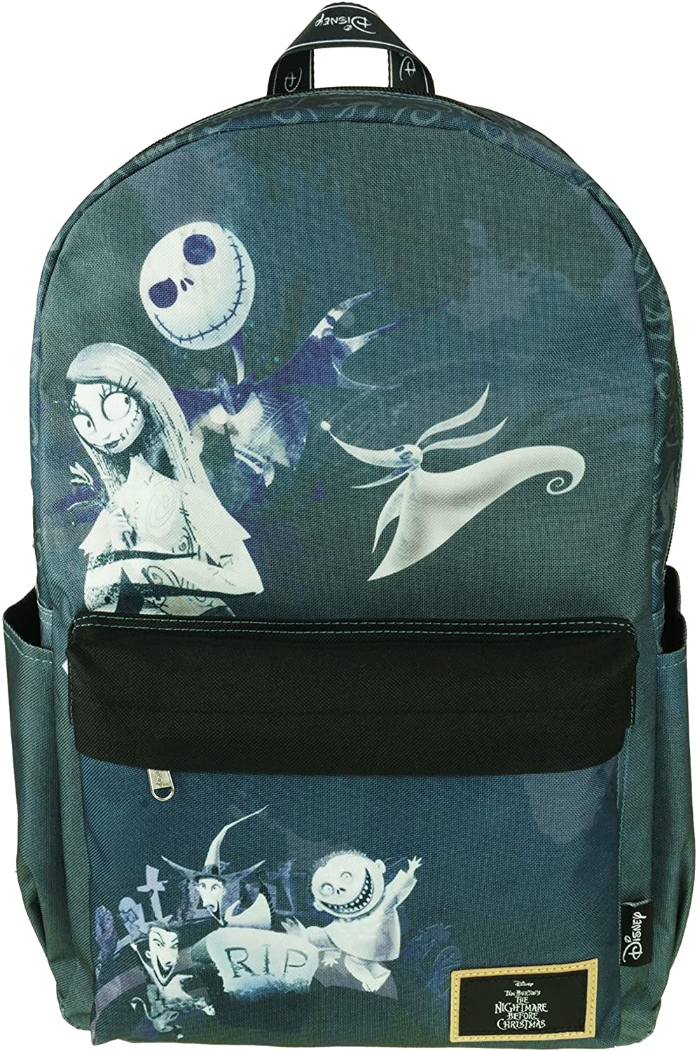 Classic Disney Nightmare Before Christmas Backpack with Laptop Compartment for School - Gray - GTE Zone
