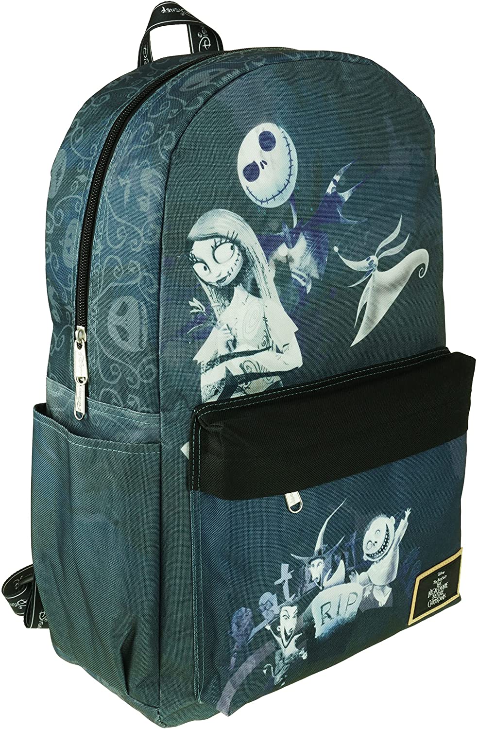 Classic Disney Nightmare Before Christmas Backpack with Laptop Compartment for School - Gray - GTE Zone