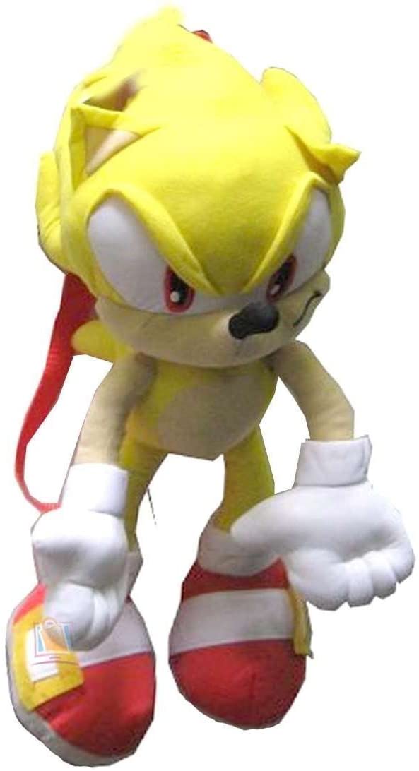 Sonic the Hedgehog Doll Plush Backpack - Super Sonic Yellow - GTE Zone