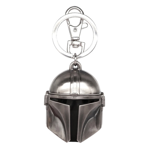 Pewter Key Ring/Chain - Disney Star Wars - Mandalorian Helmet