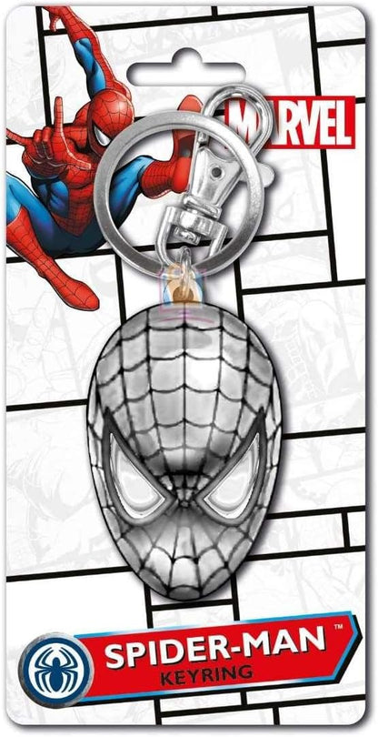 Pewter Key Ring/Chain - Disney Marvel Universe - Spider Man Head