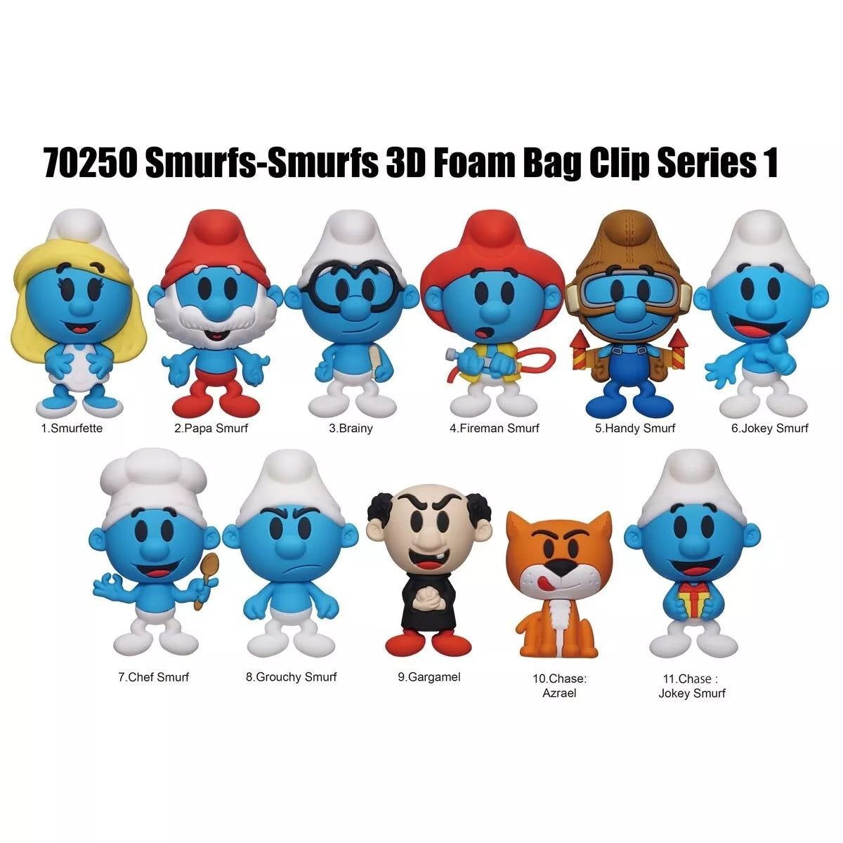 3D Mystery Pack - The Smurfs Series 1 Collectible a Bag Clip