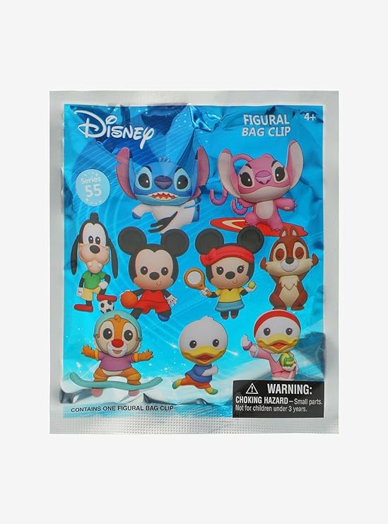 3D Mystery Pack - Disney Sports Series 55 Collectible a Bag Clip