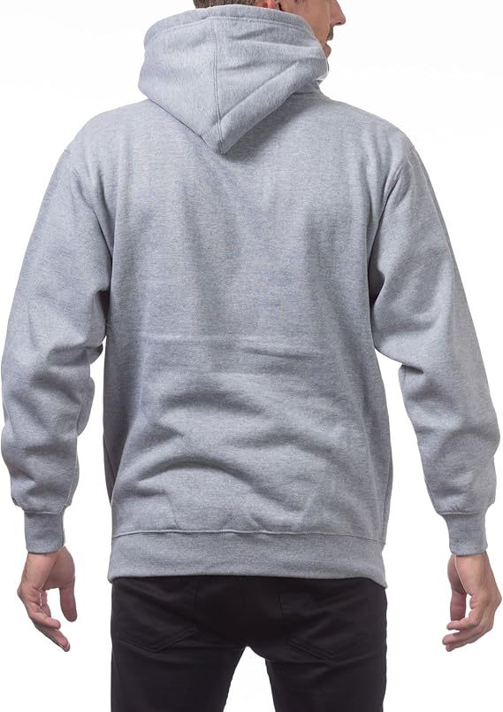 Pro Club Men's Heavyweight Pullover Hoodie (13oz), Heather Gray, X-Large