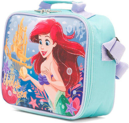 Disney - The Little Mermaid - Ariel Insulated Lunch Box with Adjustable Shoulder Straps