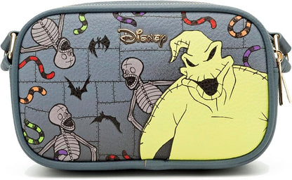 WondaPop Nightmare Before Christmas - Oogie Boogie Designer Series Double Zipper Crossbody/Shoulder Bag