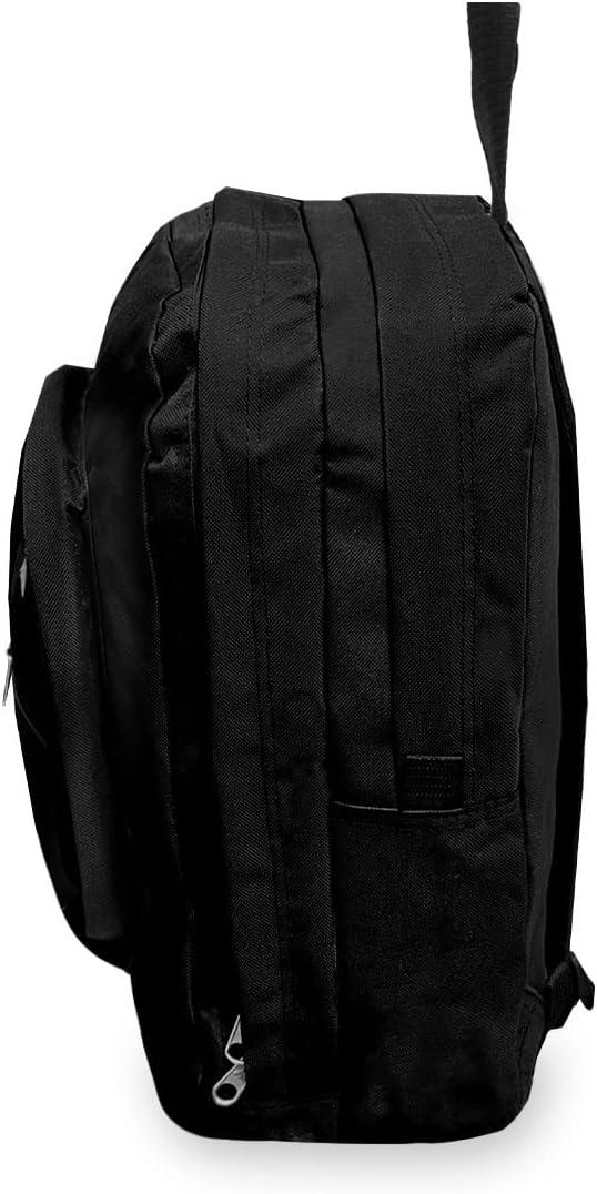 Everest Double Main Compartment Backpack – Black (Model: 5045-Black)