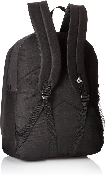 Everest Double Main Compartment Backpack – Black (Model: 5045-Black)