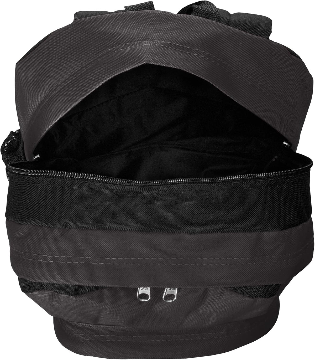 Everest Double Main Compartment Backpack – Black (Model: 5045-Black)