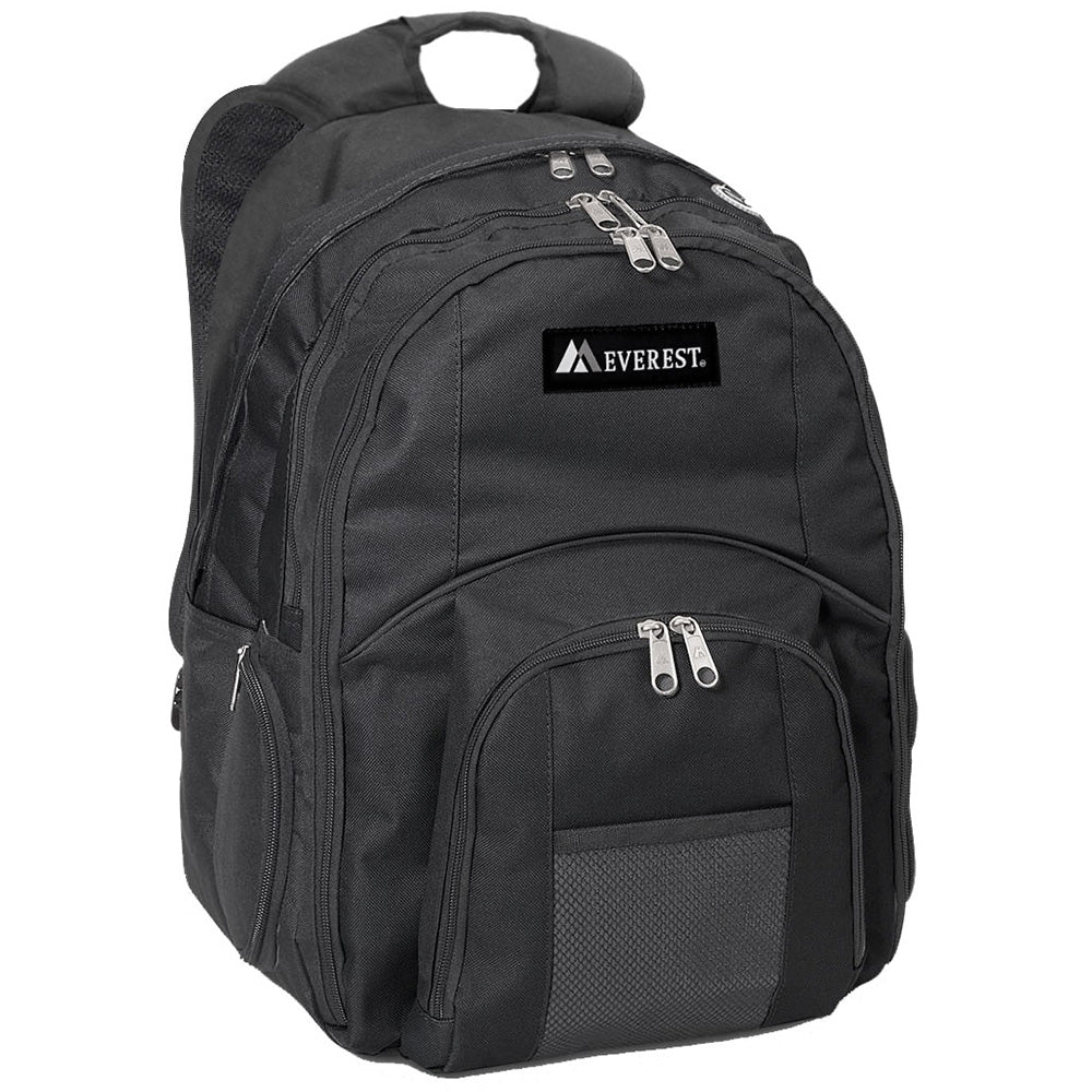 Everest Laptop Computer Dual Backpack – Black (Model: 7045LT-Black)