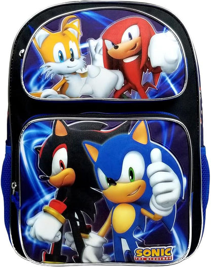 Sonic the Hedgehog Power-Packed Large Backpack – 3D Pop-Up Appliqué (Model: SH57787)