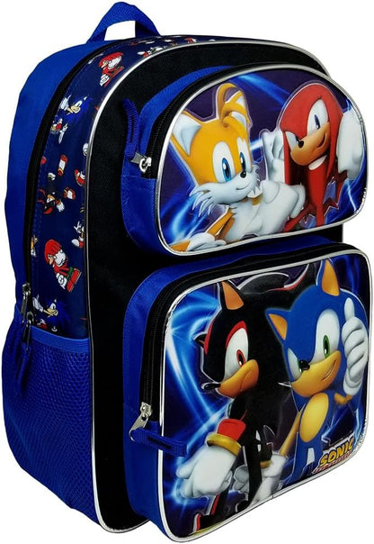 Sonic the Hedgehog Power-Packed Large Backpack – 3D Pop-Up Appliqué (Model: SH57787)