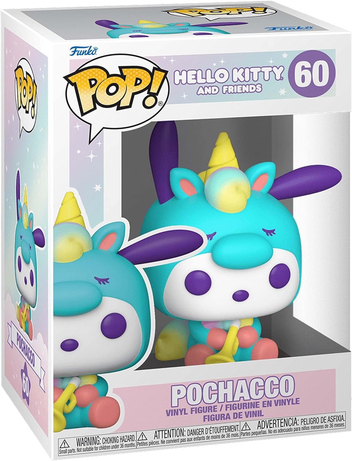 Funko POP! : Sanrio Hello Kitty and Friends; Pochacco Unicorn Party Funko Pop! Vinyl Figure #60