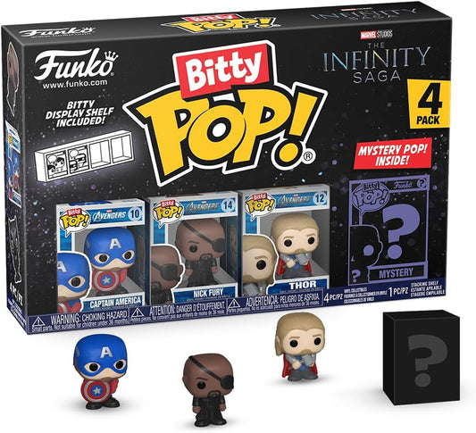 Funko Bitty POP! : The Avengers The Infinity Saga Captain America 4-Pack Collectible Vinyl Figure