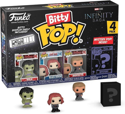 Funko Bitty POP! : The Avengers The Infinity Saga Hulk! Mini-Figure 4-Pack Collectible Vinyl Figure