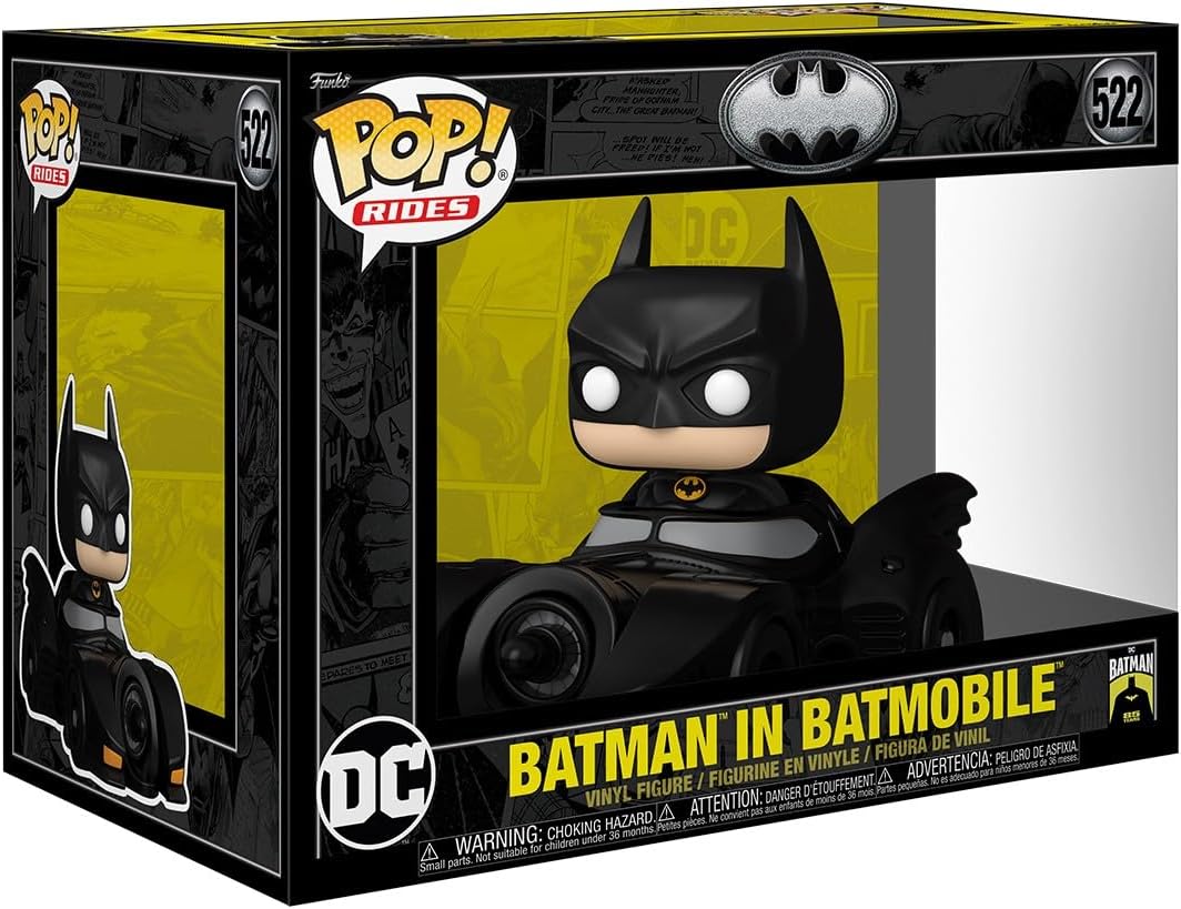 Funko POP! : The Batman - Rides DLX: Batman's 85th Anniversary - Batman in Batmobile Collectible Vinyl Figure