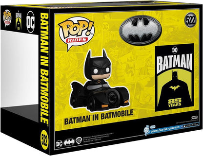 Funko POP! : The Batman - Rides DLX: Batman's 85th Anniversary - Batman in Batmobile Collectible Vinyl Figure