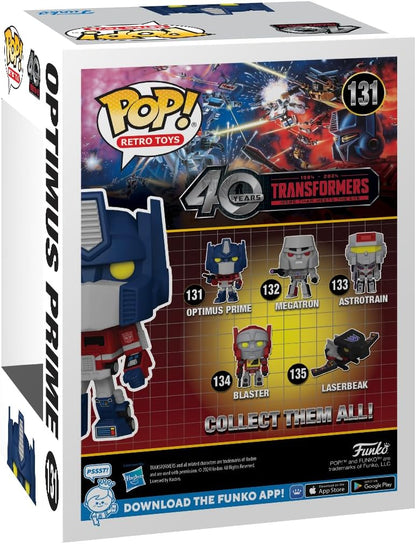 Funko POP! : Retro Toys: Transformers: Generation 1, 40th Anniversary, Optimus Prime Collectible Vinyl Figure