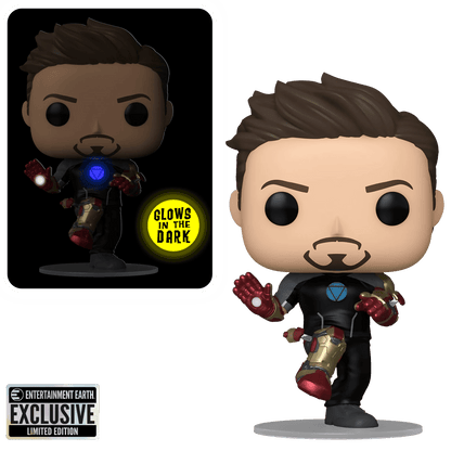 Funko POP! : Marvel: Iron Man 3 Tony Stark Suit-Up Glow-in-the-Dark ! #1416 Collectible Vinyl Figure - Exclusive