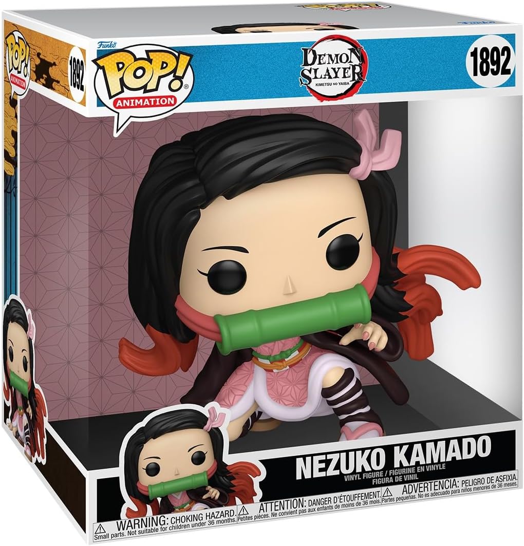 Funko Pop! Demon Slayer - Nezuko Kamado Jumbo 10-Inch #1892 Collectible Vinyl Figure