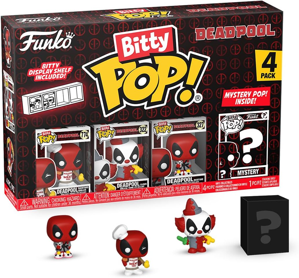 Funko Bitty POP! : Deadpool Backyard Griller ! Mini-Figure 4-Pack Collectible Vinyl Figure