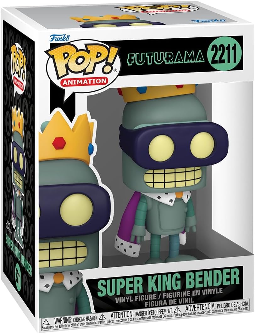 Funko Pop! - Animation: Futurama - Super King Bender #2211 Collectible Vinyl Figure