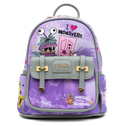 WondaPOP - Monsters Inc. - 11 Inch Vegan Leather Mini Backpack